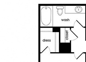 A1 floorplan at Stonegate Apartments in Las Vegas